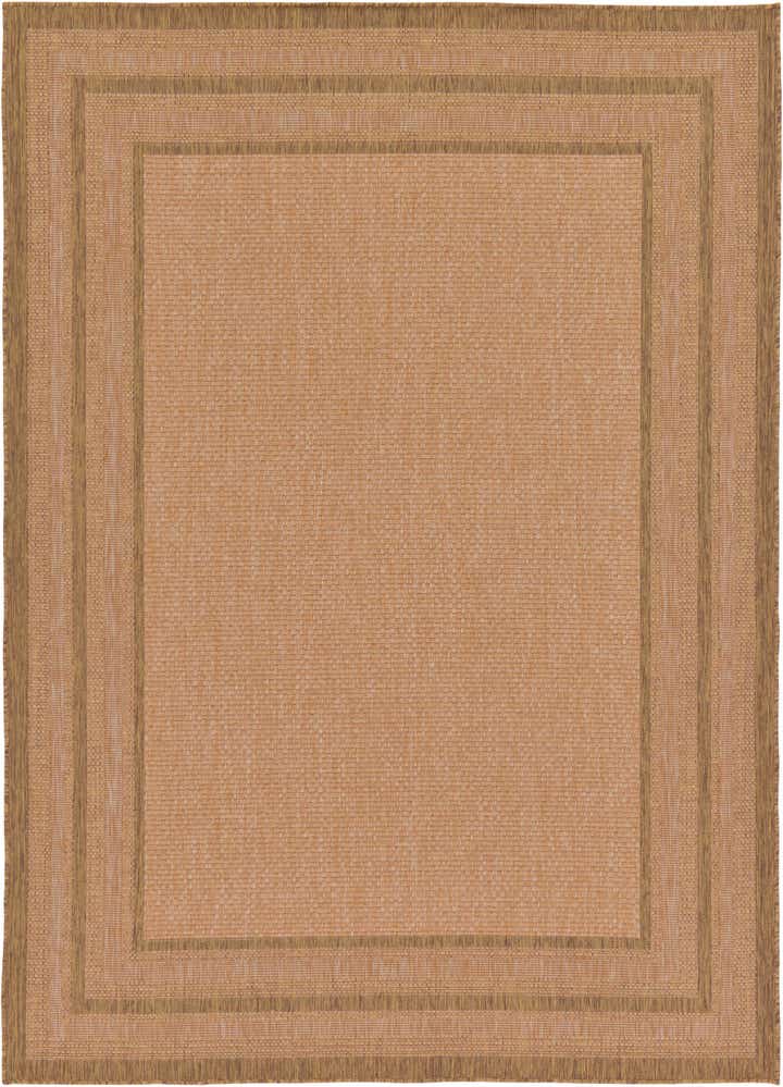 7' x 10' Easy-Clean Border Indoor / Outdoor Rug