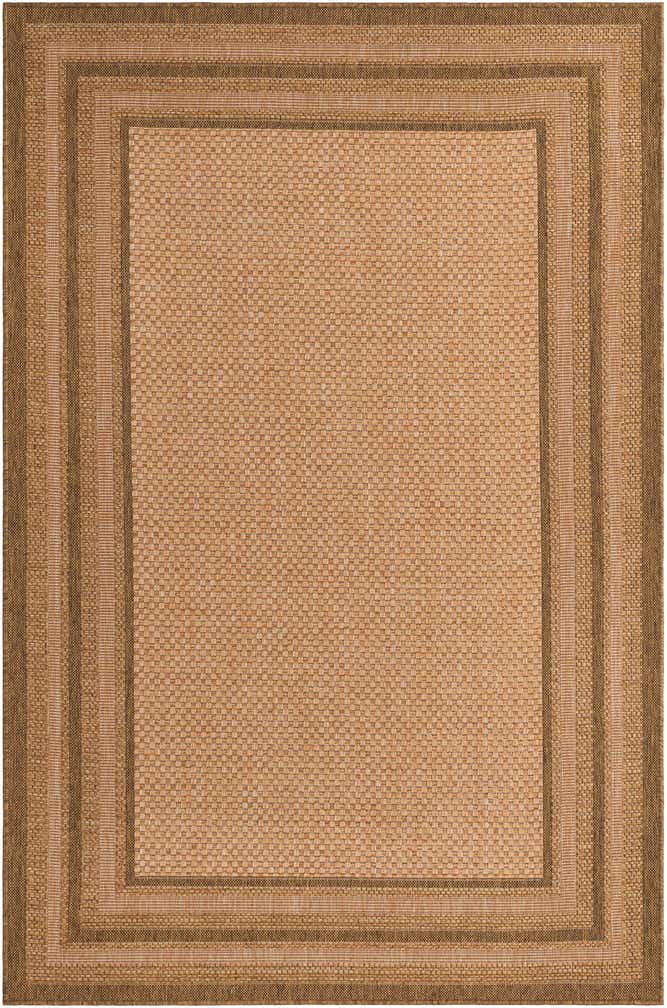 5' 3 x 8' Easy-Clean Border Indoor / Outdoor Rug