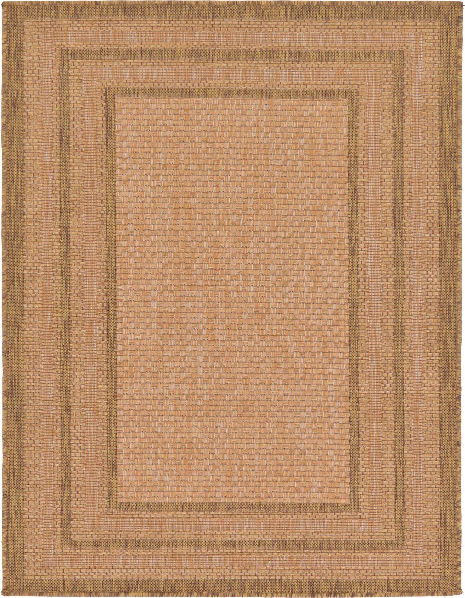 3' 3 x 5' Easy-Clean Border Indoor / Outdoor Rug