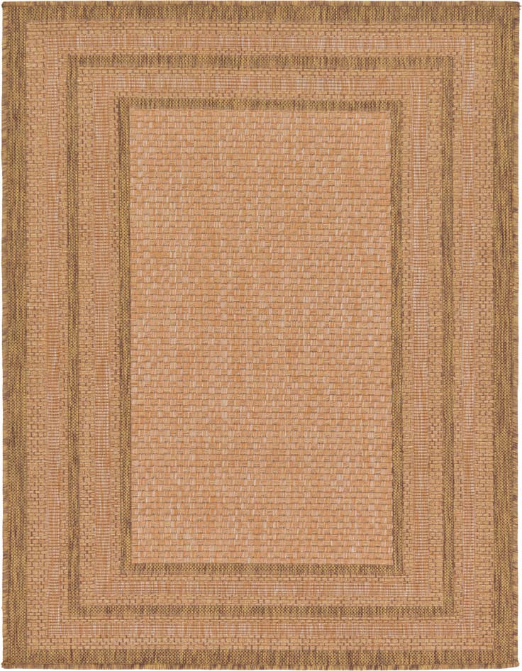 Detail image of 3' 3 x 5' Easy-Clean Border Indoor / Outdoor Rug