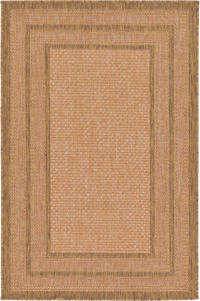 3' 3 x 5' Easy-Clean Border Indoor / Outdoor Rug