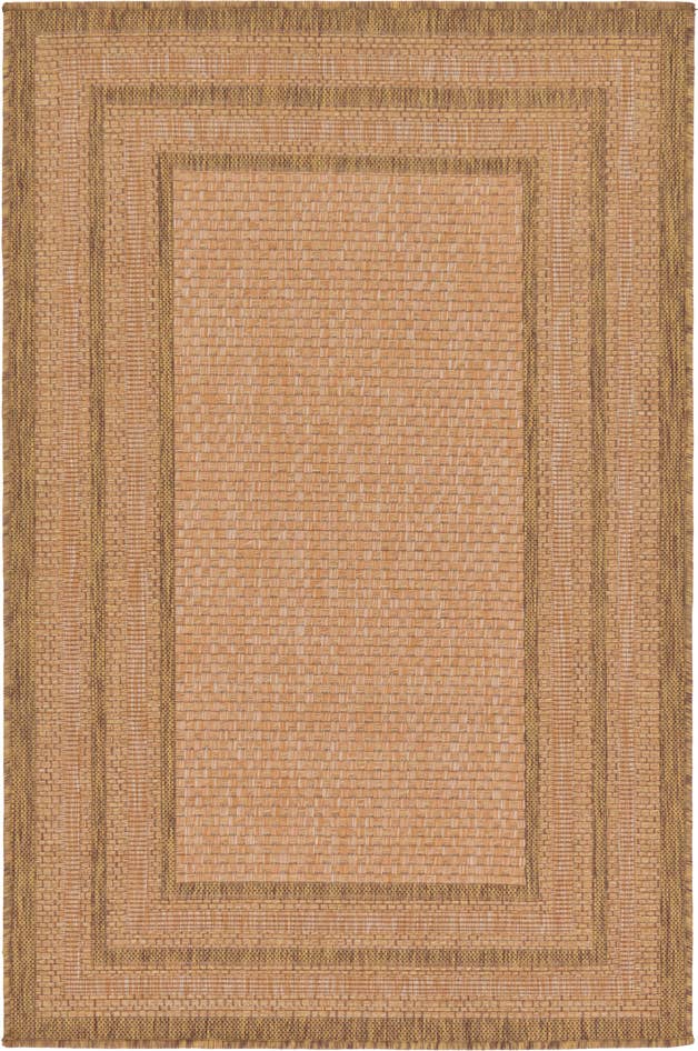 Detail image of 3' 3 x 5' Easy-Clean Border Indoor / Outdoor Rug