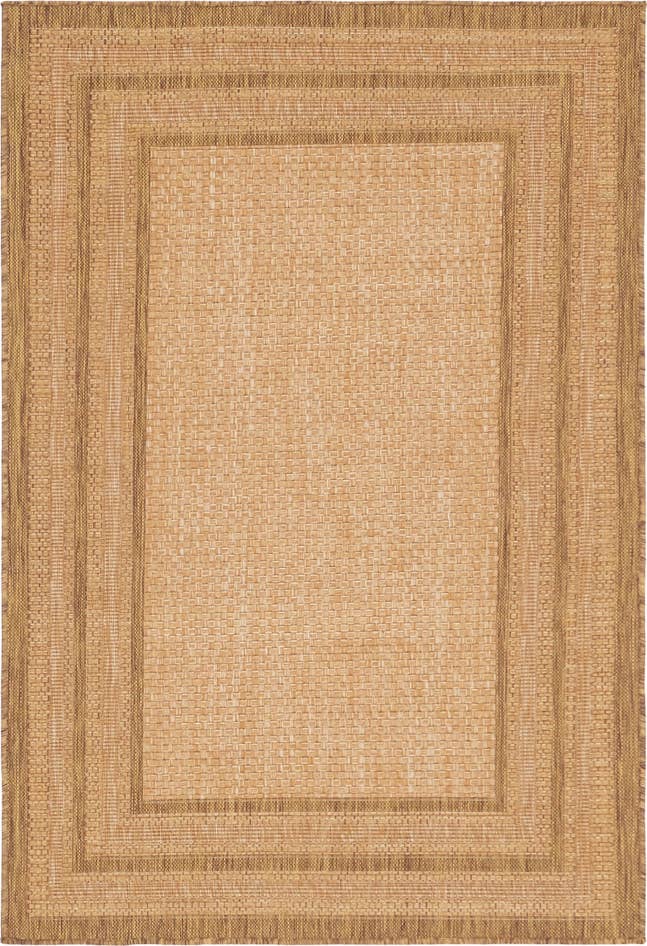 Detail image of 4' x 6' Easy-Clean Border Indoor / Outdoor Rug