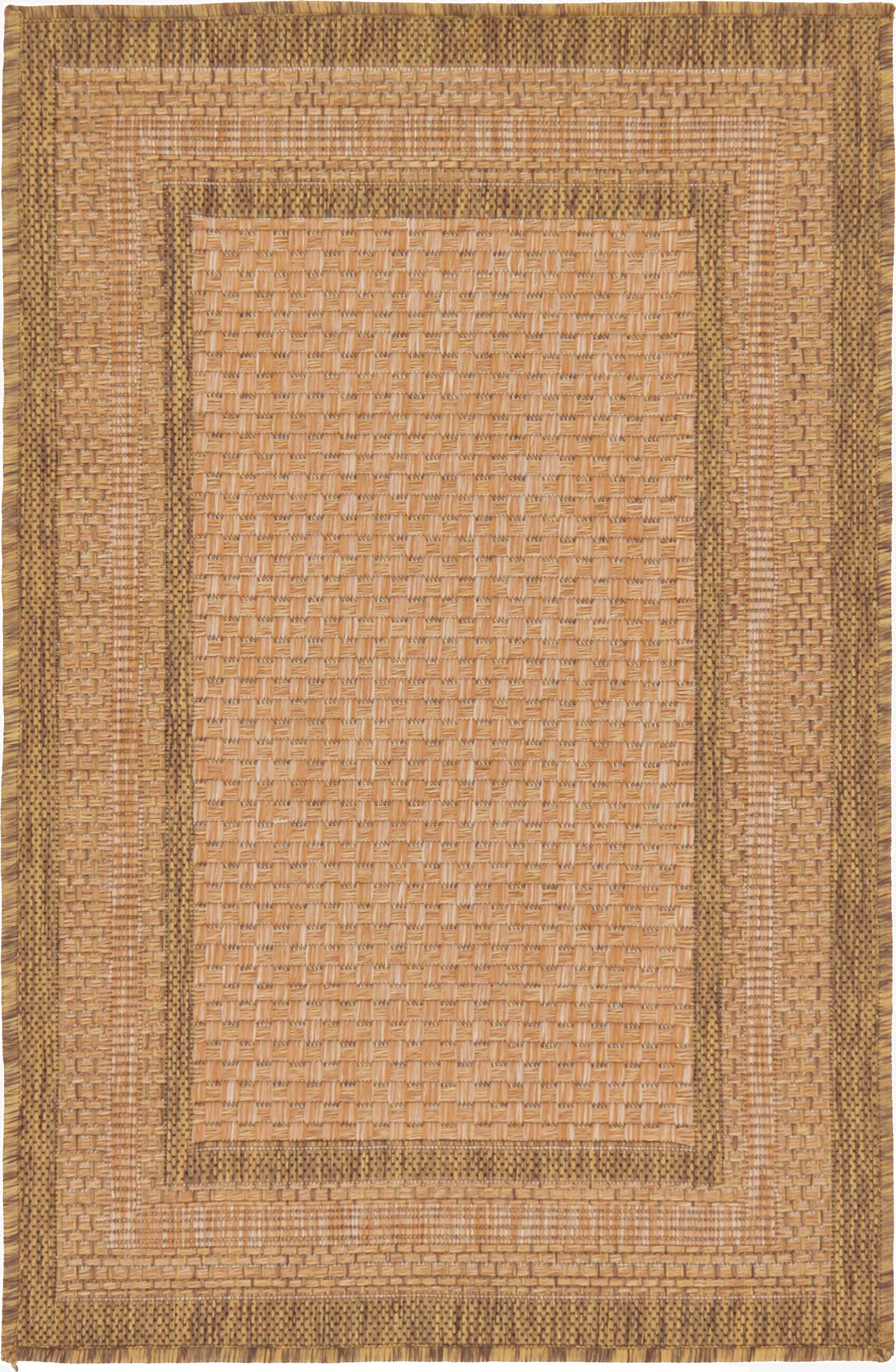 2' 2 x 3'  Washable Border Indoor / Outdoor Rug
