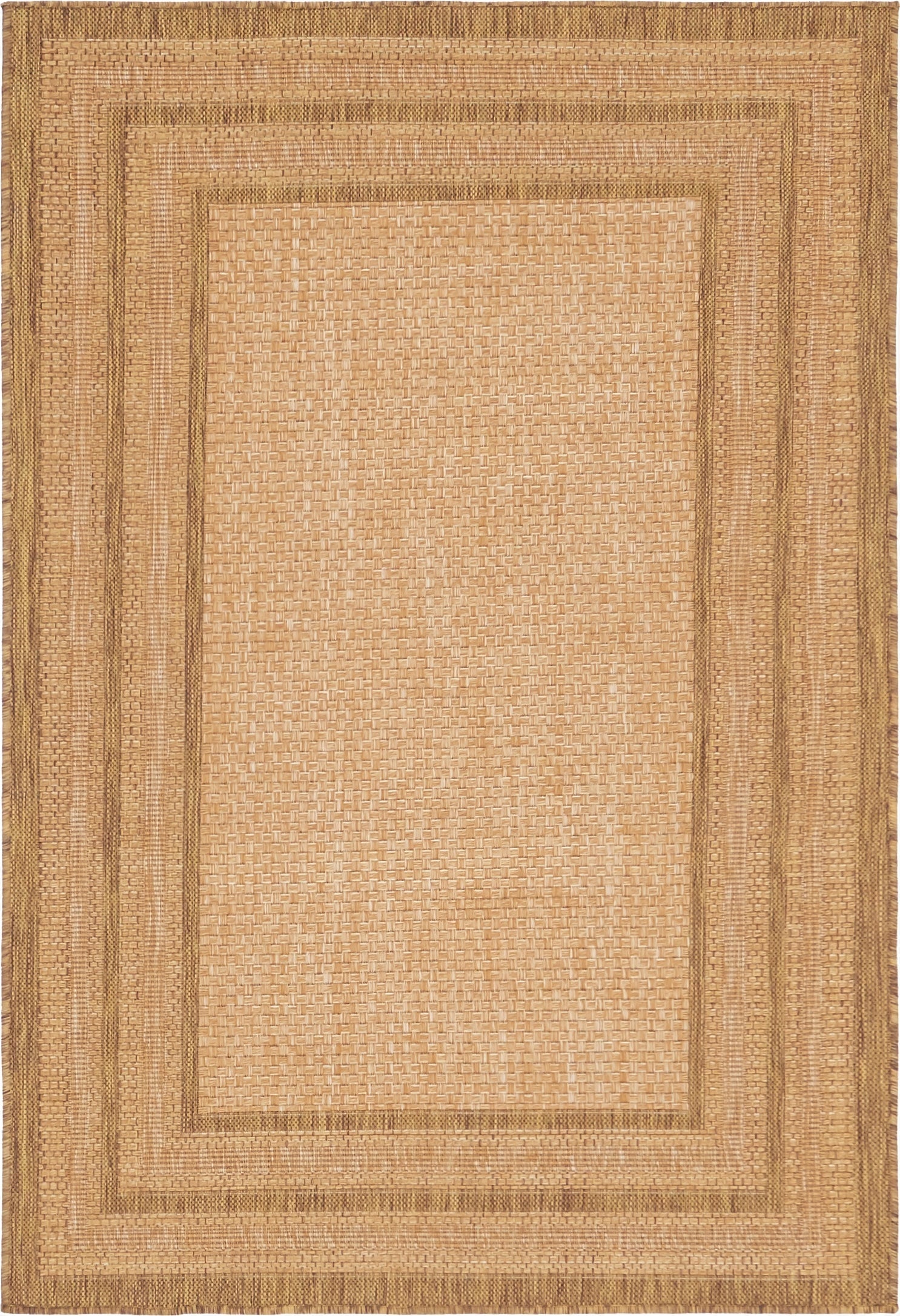 Primary image 4' x 6'  Washable Border Indoor / Outdoor Rug