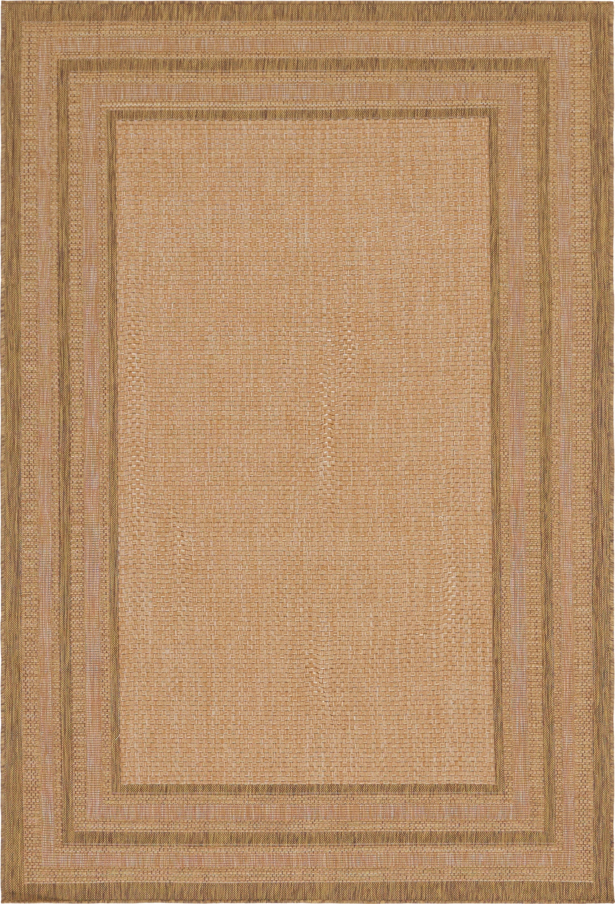 6' x 9'  Washable Border Indoor / Outdoor Rug
