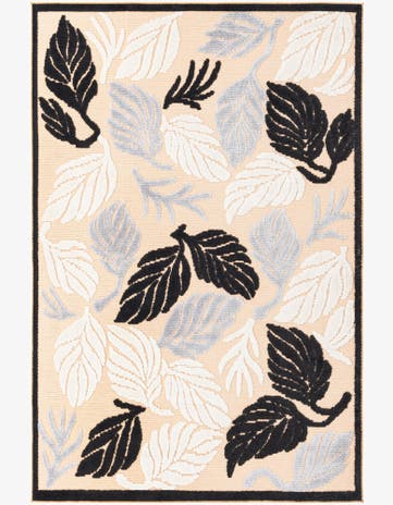 Tan Easy-Clean Indoor / Outdoor Rug