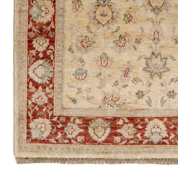 4' 1 x 6' 1 Hand Knotted Pershawar Ziegler Rug