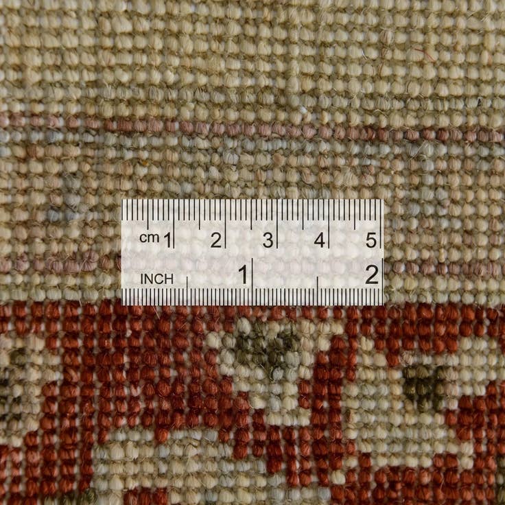 Detail image of 4' 1 x 6' 1 Hand Knotted Pershawar Ziegler Rug