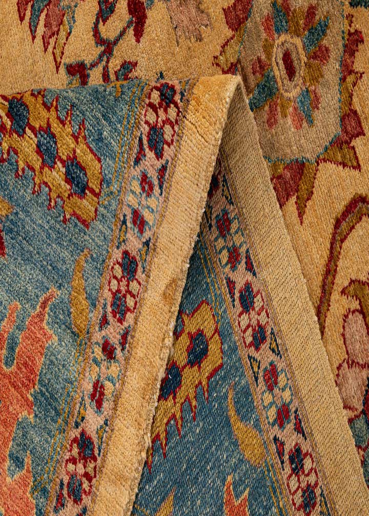 6' 7 x 9' 7 Hand Knotted Peshawar Ziegler Wool Rug