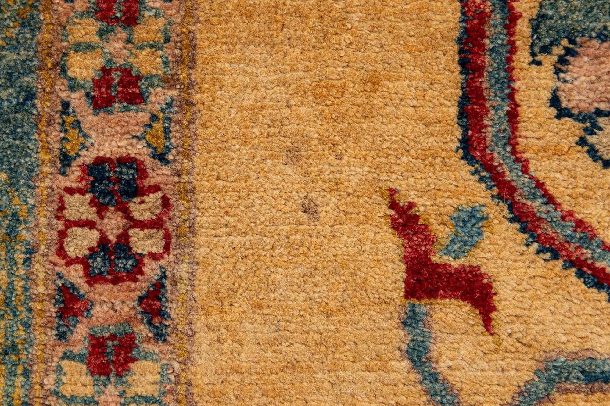 6' 7 x 9' 7 Hand Knotted Peshawar Ziegler Wool Rug