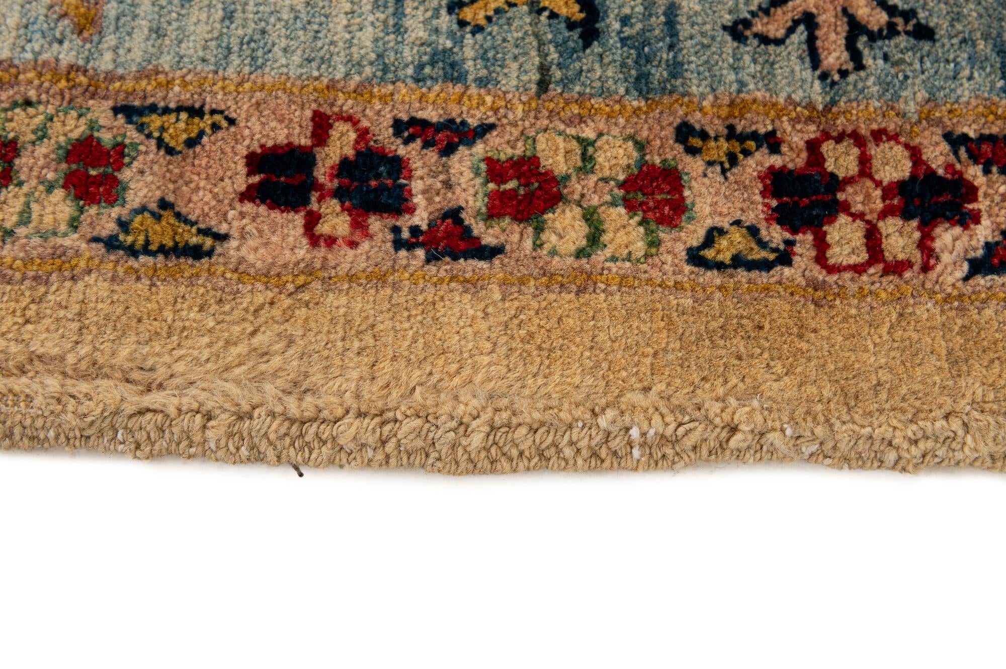 6' 7 x 9' 6 Hand Knotted Peshawar Ziegler Wool Rug