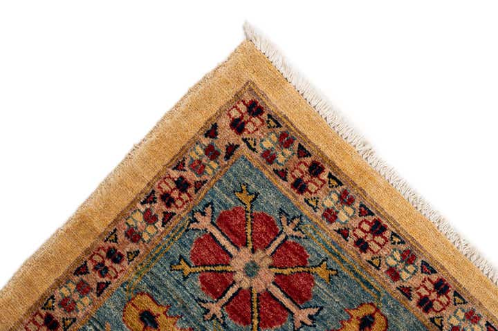 6' 7 x 9' 6 Hand Knotted Peshawar Ziegler Wool Rug