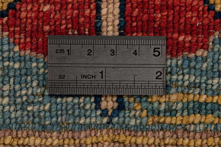 6' 7 x 9' 6 Hand Knotted Peshawar Ziegler Wool Rug