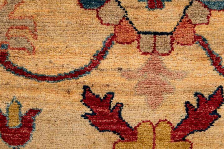 6' 7 x 9' 6 Hand Knotted Peshawar Ziegler Wool Rug