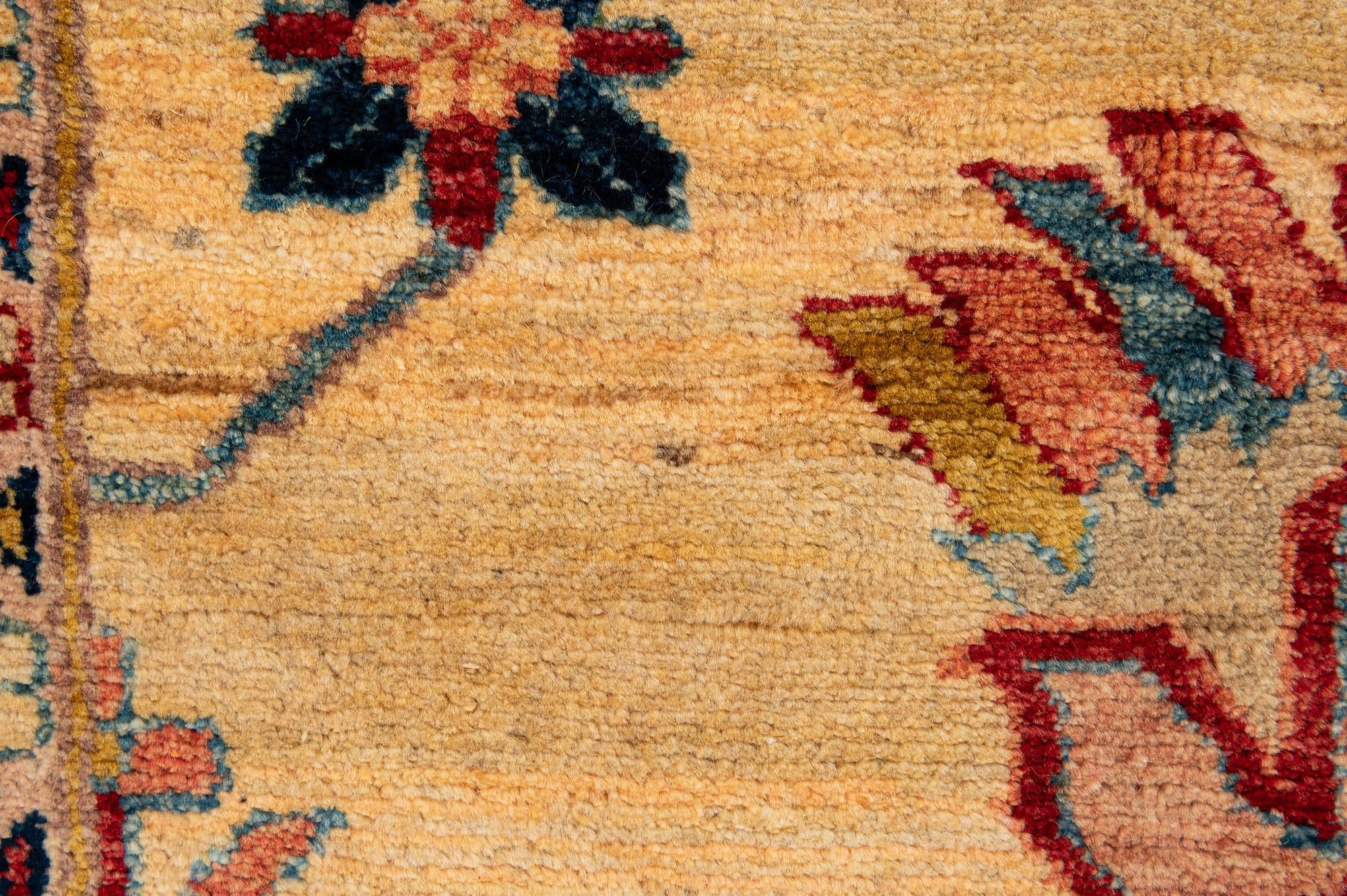 6' 7 x 9' 6 Hand Knotted Peshawar Ziegler Wool Rug