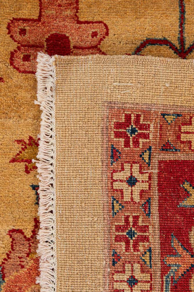 6' 8 x 9' 10 Hand Knotted Peshawar Ziegler Wool Rug
