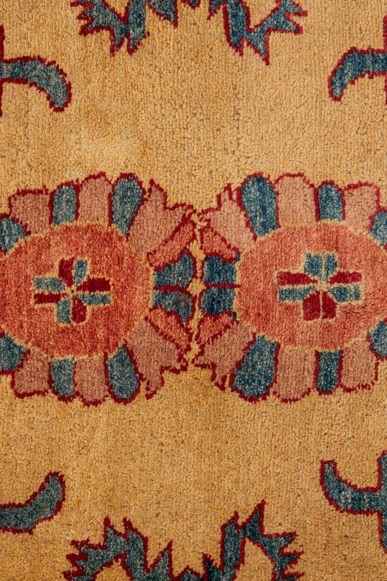 6' 8 x 9' 10 Hand Knotted Peshawar Ziegler Wool Rug