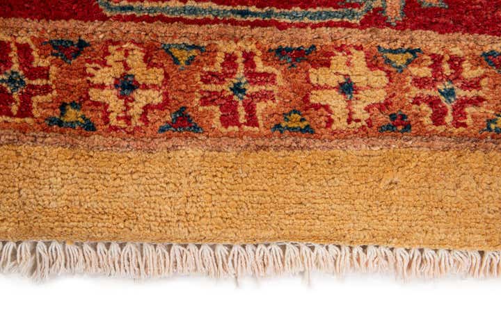 6' 8 x 9' 10 Hand Knotted Peshawar Ziegler Wool Rug