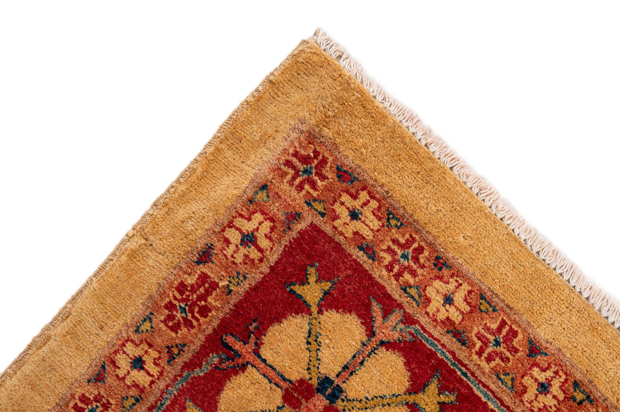 6' 8 x 9' 10 Hand Knotted Peshawar Ziegler Wool Rug