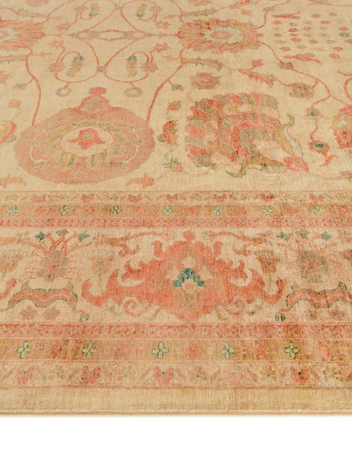 12' x 17' 8 Hand Knotted Peshawar Ziegler Rug