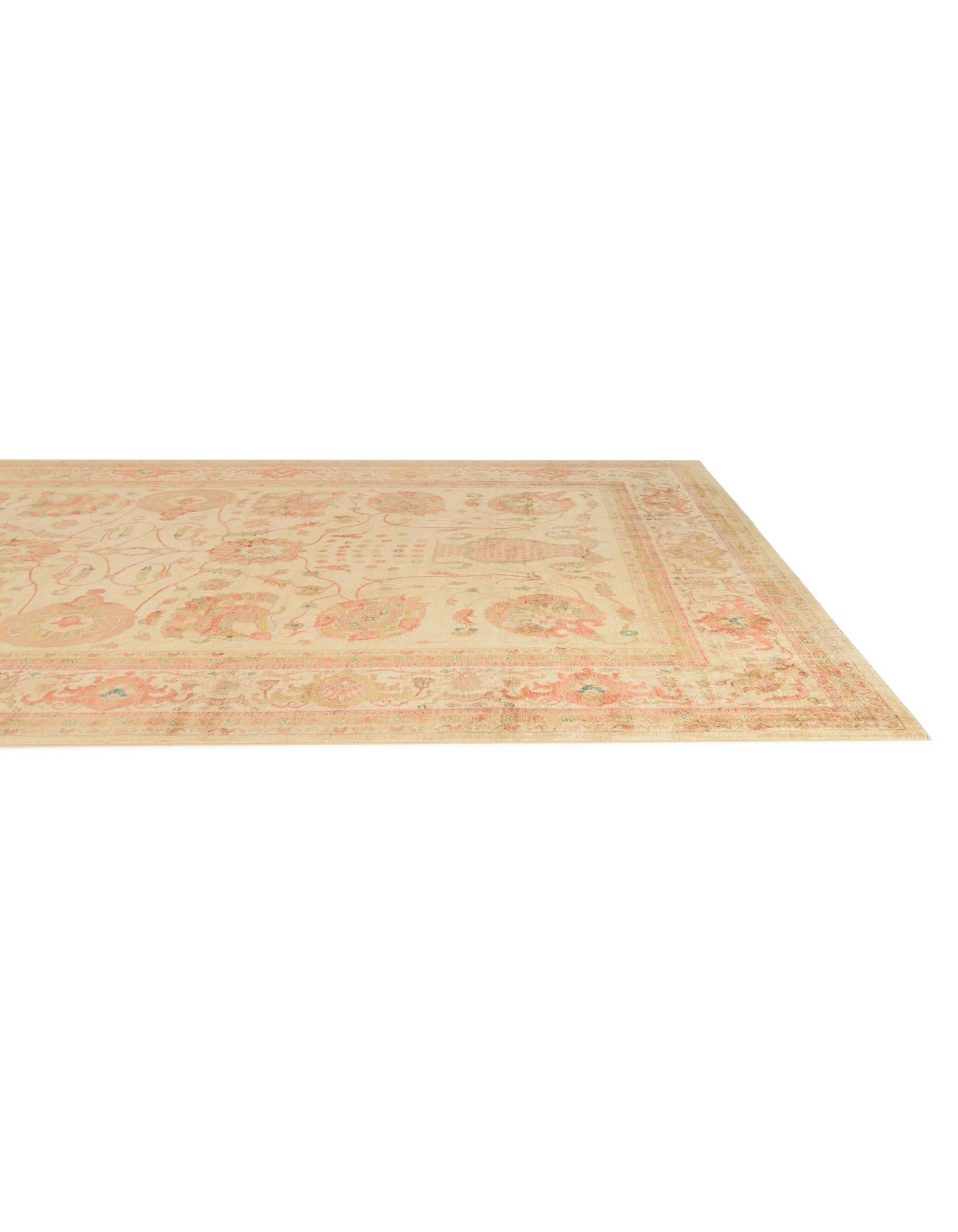 12' x 17' 8 Hand Knotted Peshawar Ziegler Rug