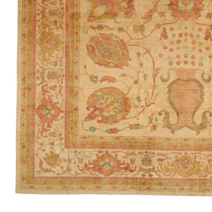 12' x 17' 8 Hand Knotted Peshawar Ziegler Rug