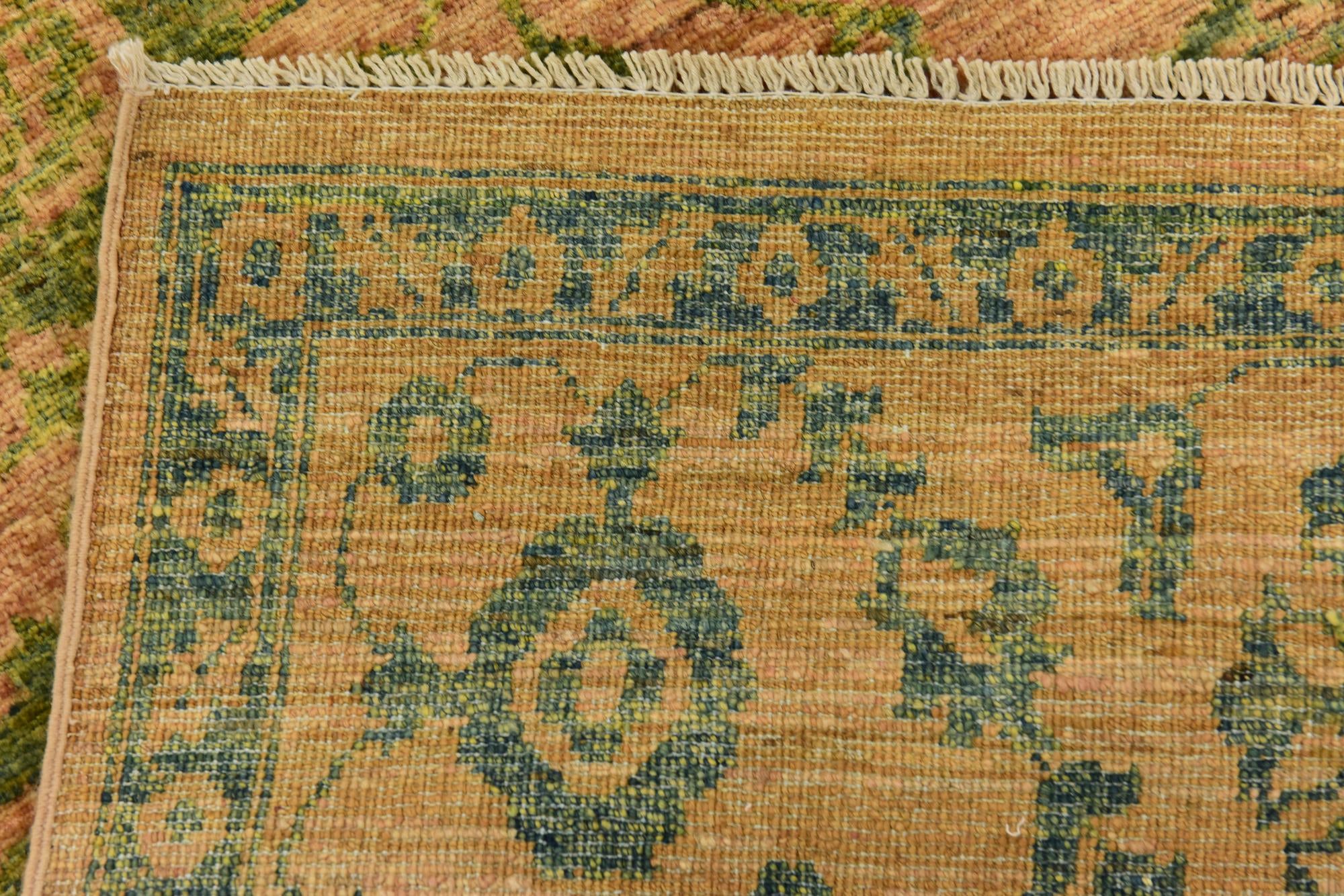 6' 8 x 8' 3 Hand Knotted Peshawar Ziegler Rug