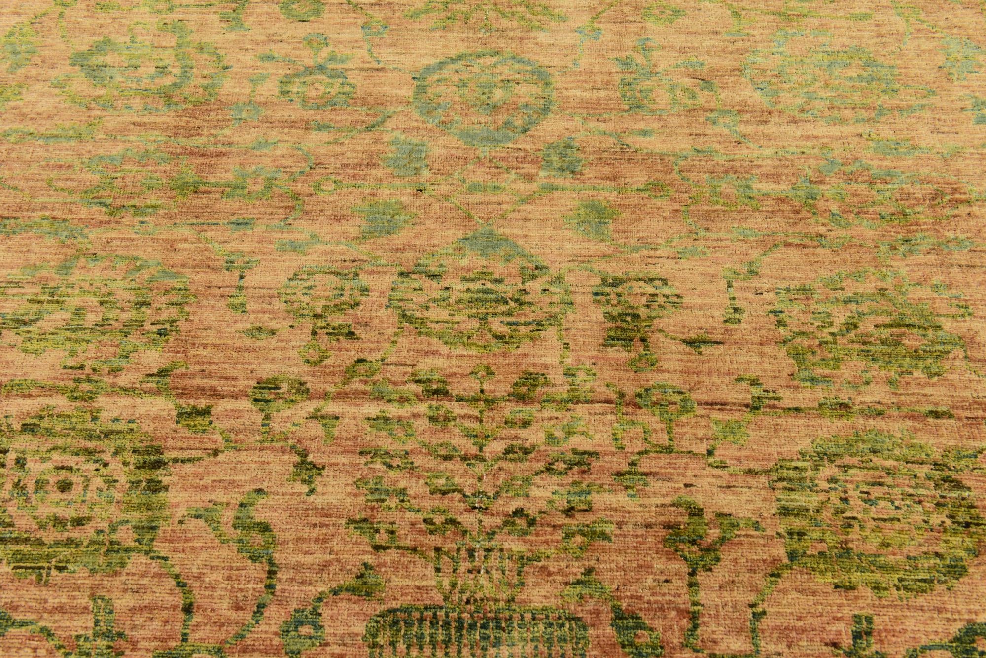 6' 8 x 8' 3 Hand Knotted Peshawar Ziegler Rug