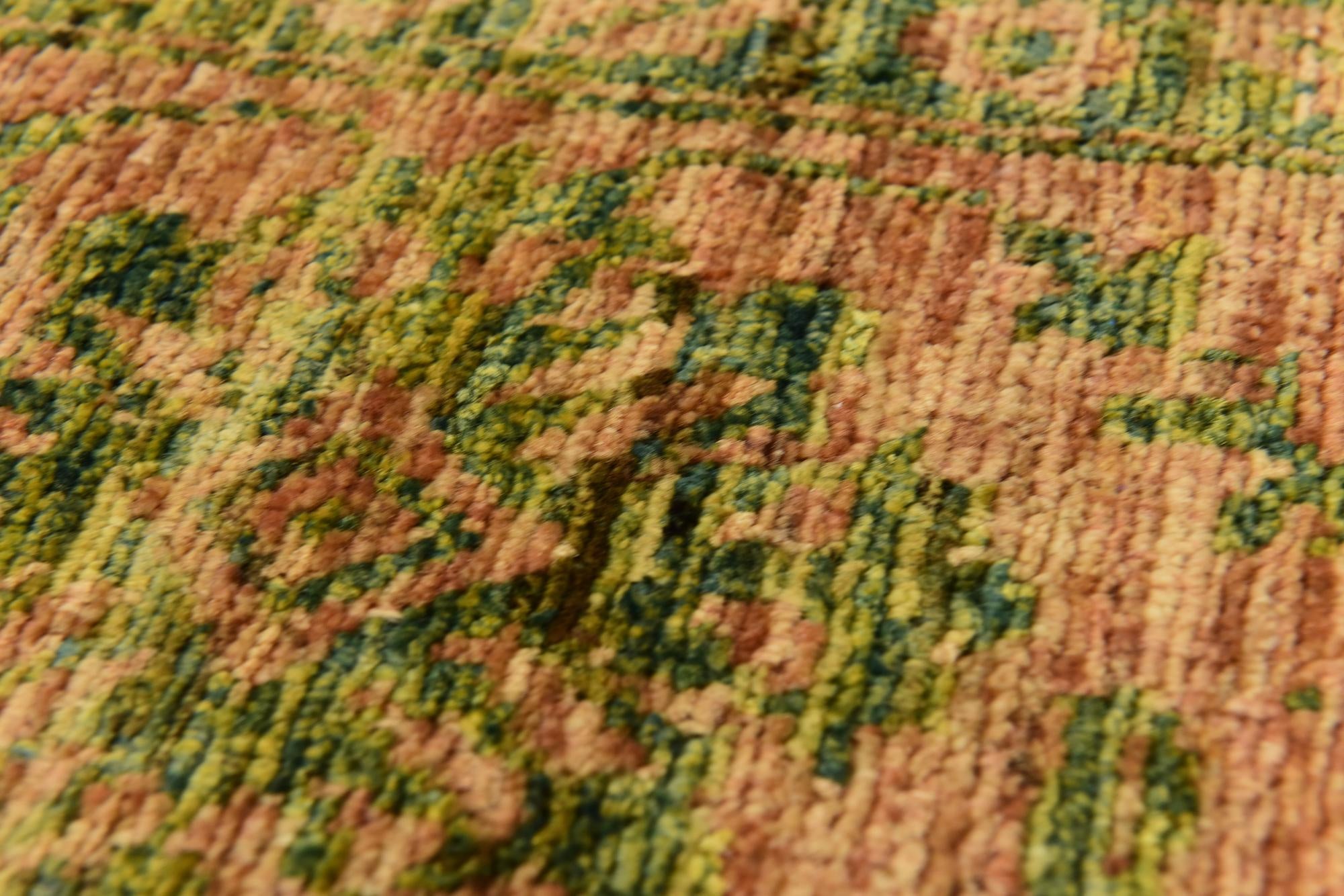 6' 8 x 8' 3 Hand Knotted Peshawar Ziegler Rug