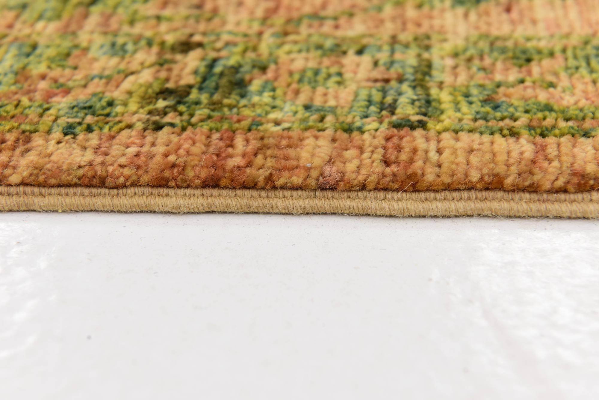 6' 8 x 8' 3 Hand Knotted Peshawar Ziegler Rug