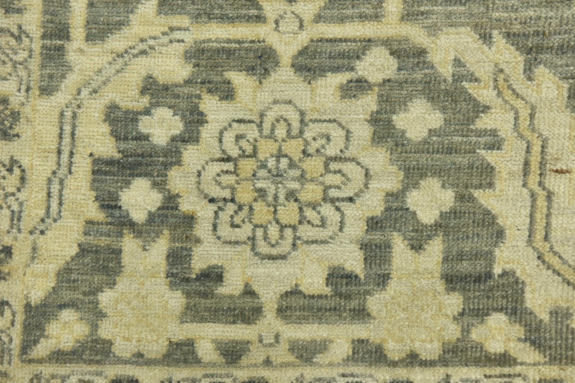 7' 1 x 10' Hand Knotted Peshawar Ziegler Wool Rug