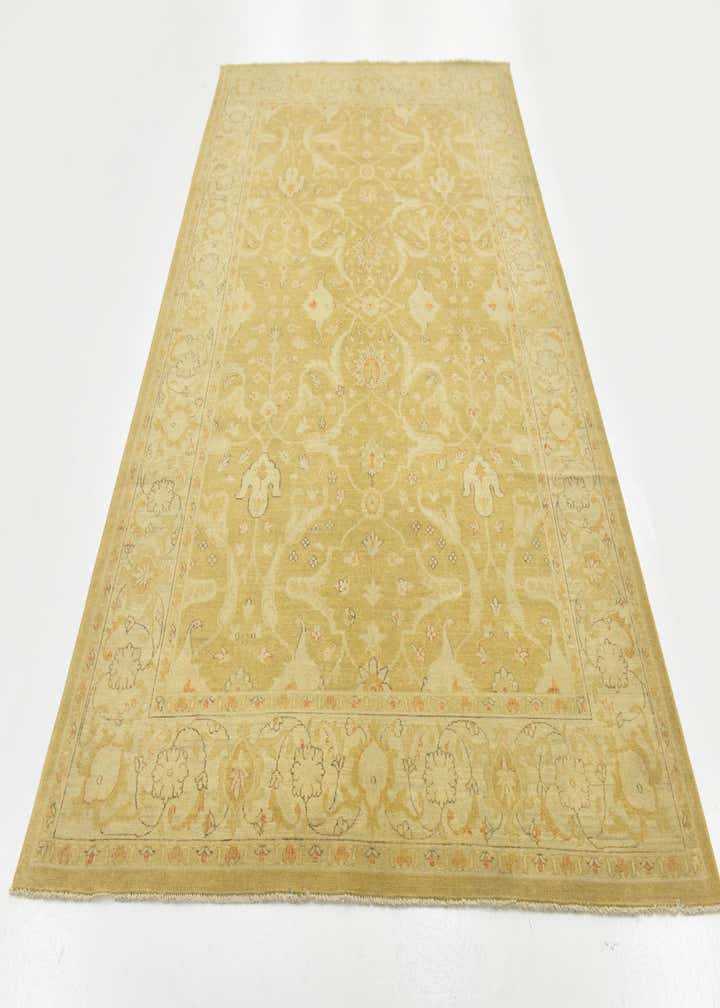 6' x 9' 4 Hand Knotted Peshawar Ziegler Rug