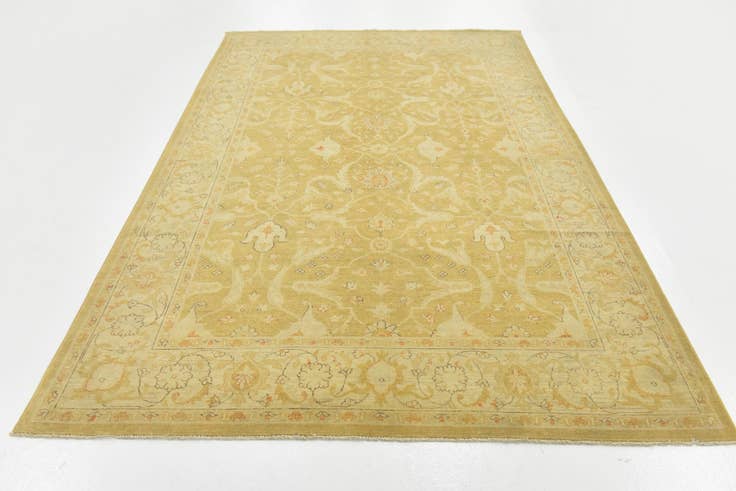 Detail image of 6' x 9' 4 Hand Knotted Peshawar Ziegler Rug