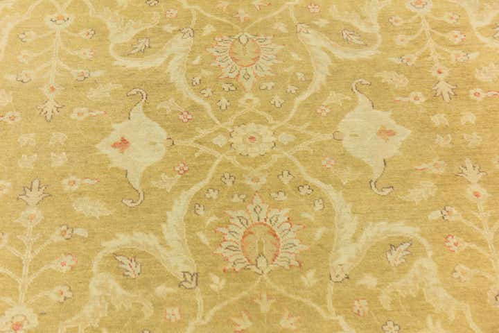 6' x 9' 4 Hand Knotted Peshawar Ziegler Rug