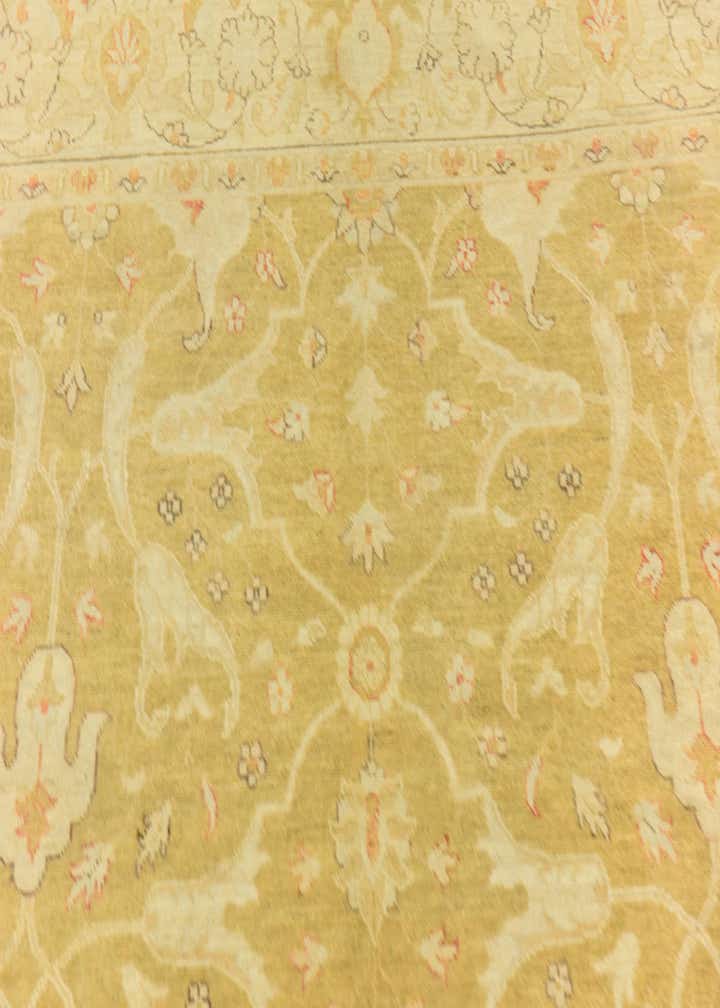 6' x 9' 4 Hand Knotted Peshawar Ziegler Rug