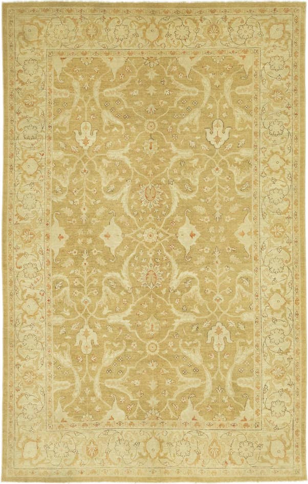 Detail image of 6' x 9' 4 Hand Knotted Peshawar Ziegler Rug