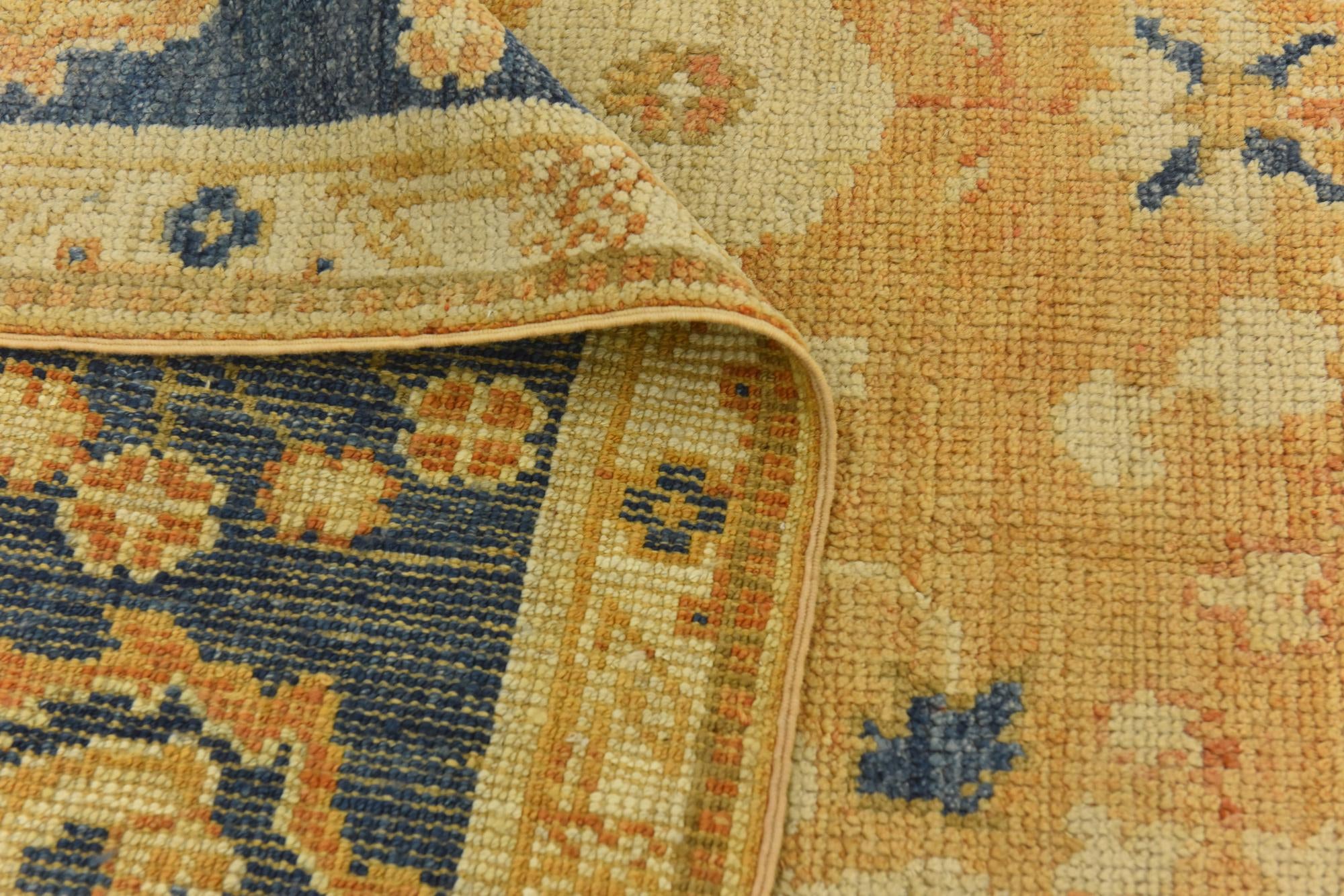 9' 3 x 11' 9 Hand Knotted Peshawar Ziegler Wool Rug