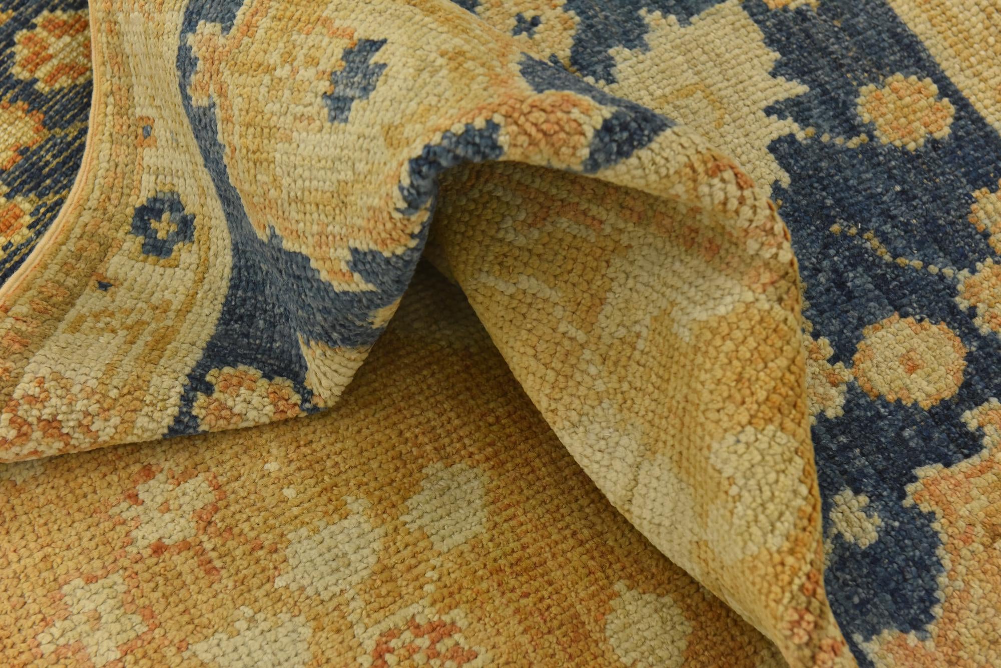 9' 3 x 11' 9 Hand Knotted Peshawar Ziegler Wool Rug