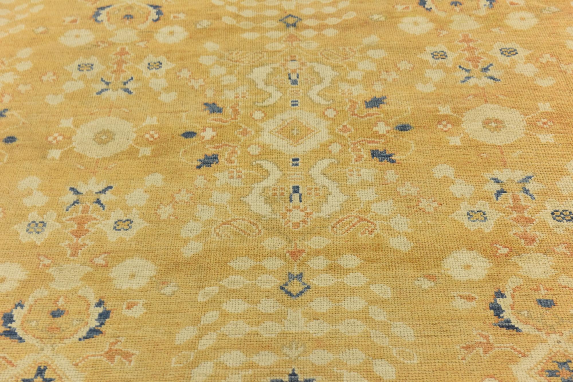 9' 3 x 11' 9 Hand Knotted Peshawar Ziegler Wool Rug