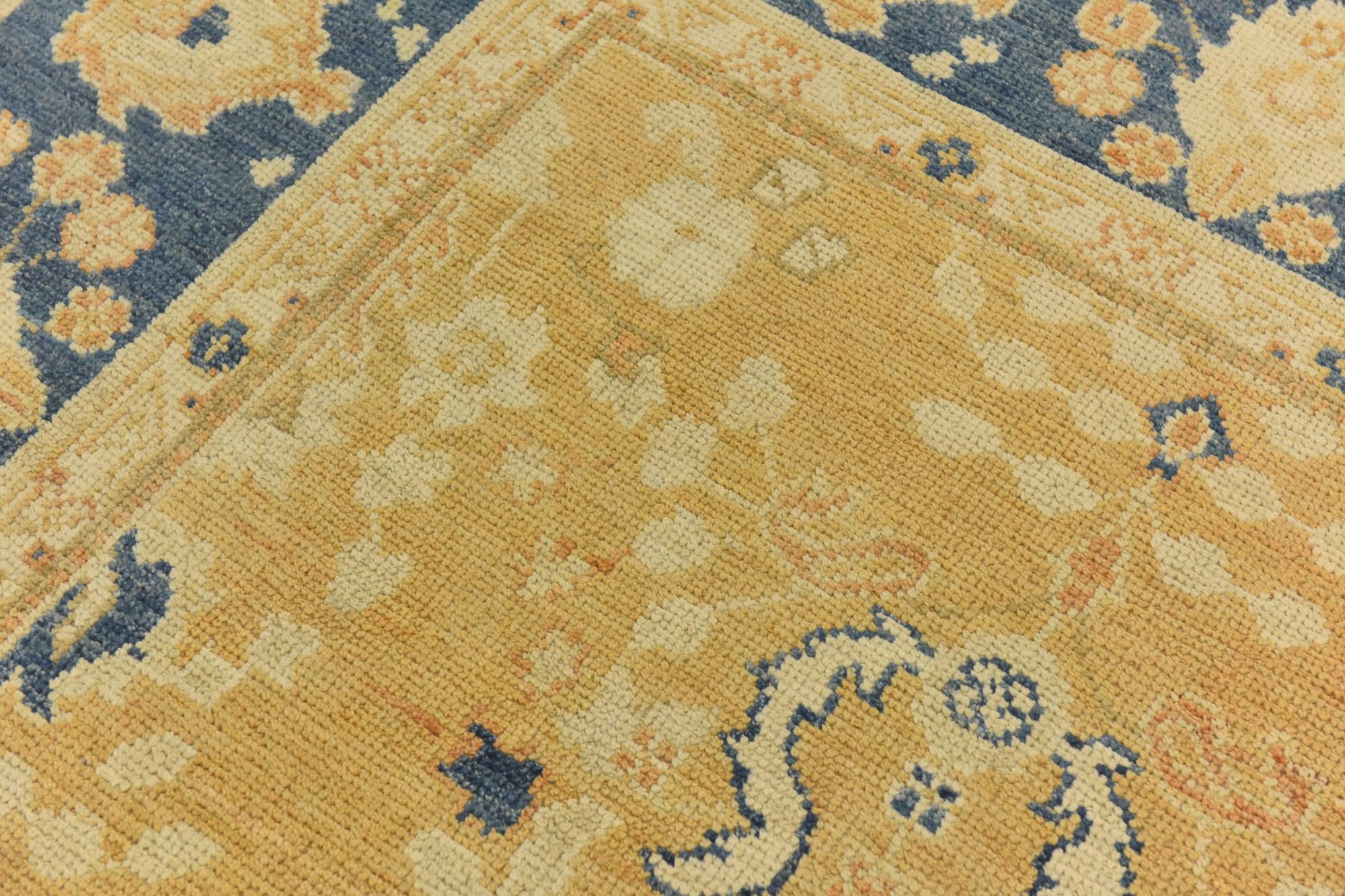 9' 3 x 11' 9 Hand Knotted Peshawar Ziegler Wool Rug