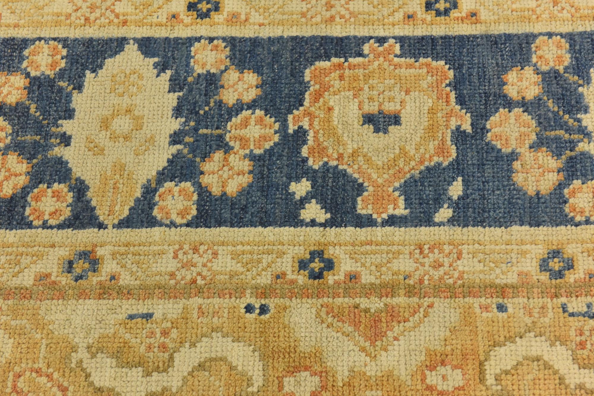 9' 3 x 11' 9 Hand Knotted Peshawar Ziegler Wool Rug