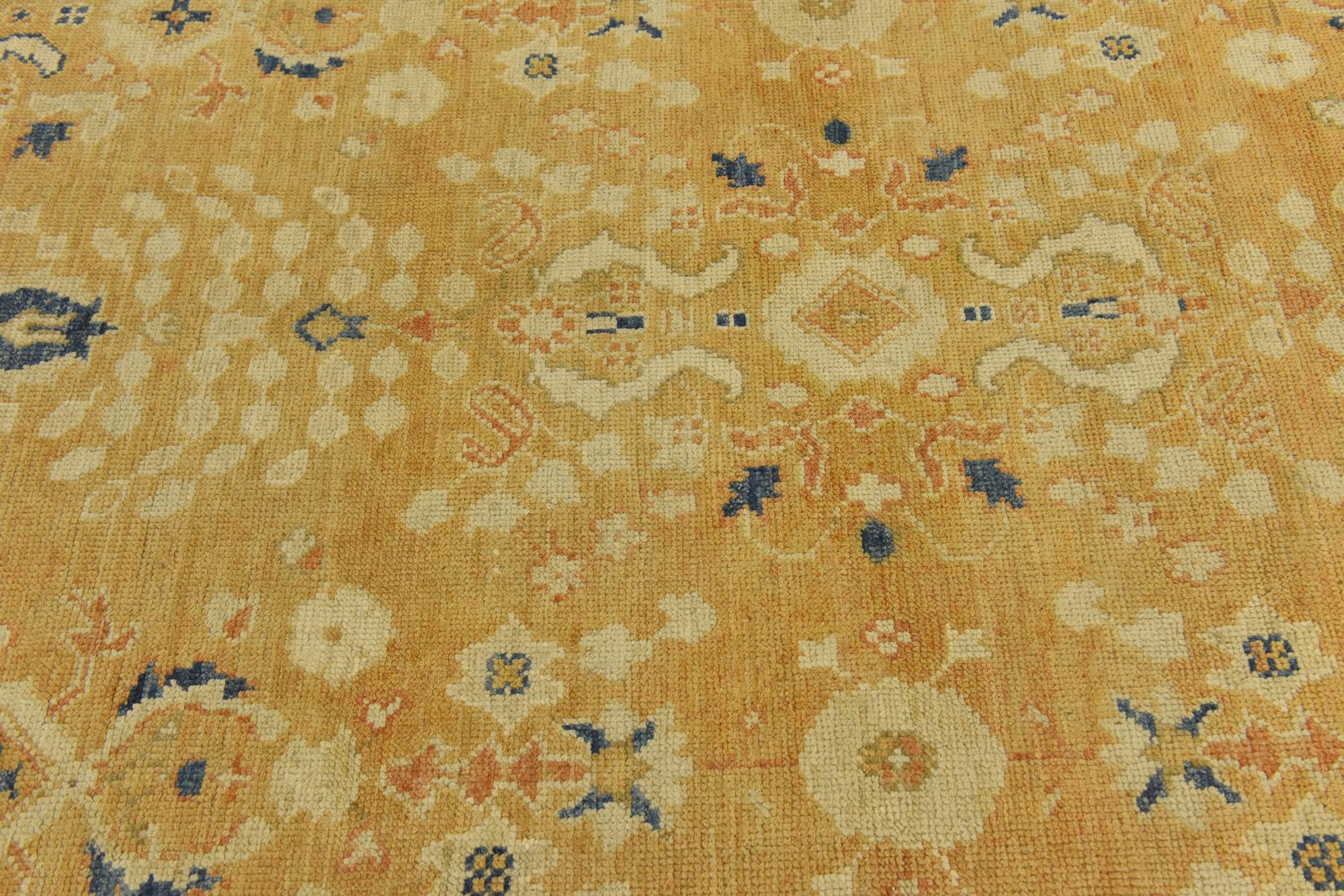 9' 3 x 11' 9 Hand Knotted Peshawar Ziegler Wool Rug