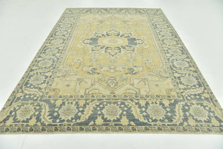 Detailansicht von 220cm x 310cm Handgeknüpft Peshawar Ziegler Wolle Teppich