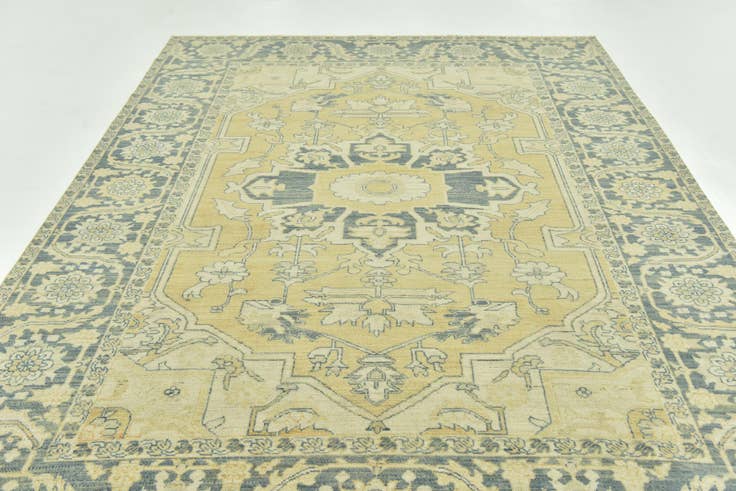 Detailansicht von 220cm x 310cm Handgeknüpft Peshawar Ziegler Wolle Teppich