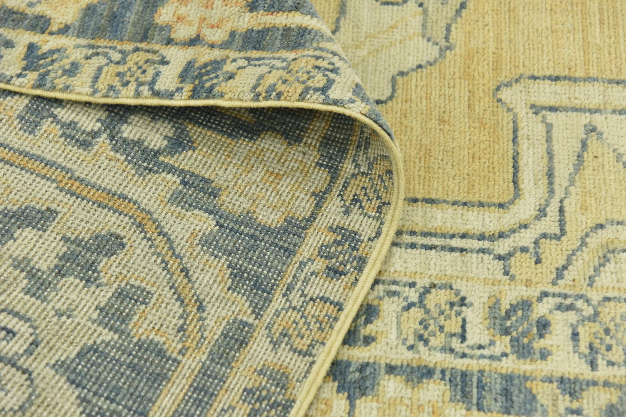 7' 2 x 10' 3 Hand Knotted Peshawar Ziegler Wool Rug