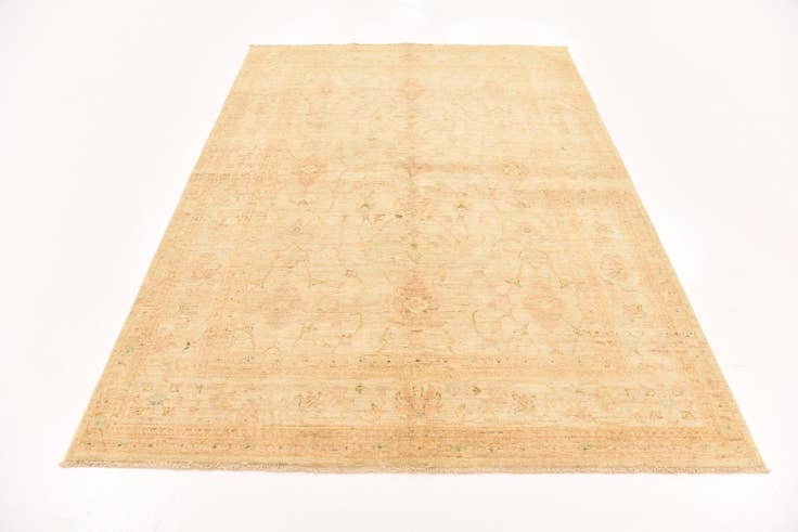 Detail image of 5' 7 x 7' 10 Hand Knotted Peshawar Ziegler Rug