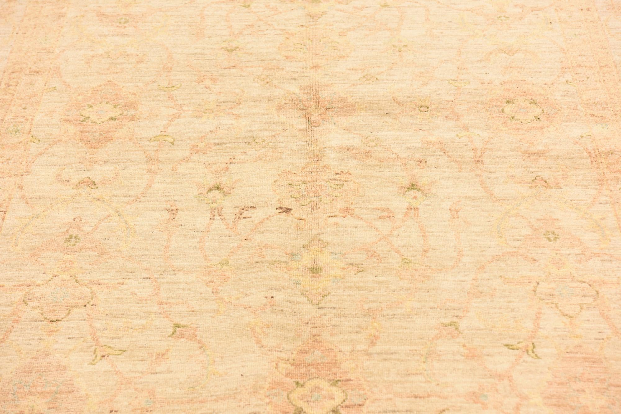 5' 7 x 7' 10 Hand Knotted Peshawar Ziegler Rug