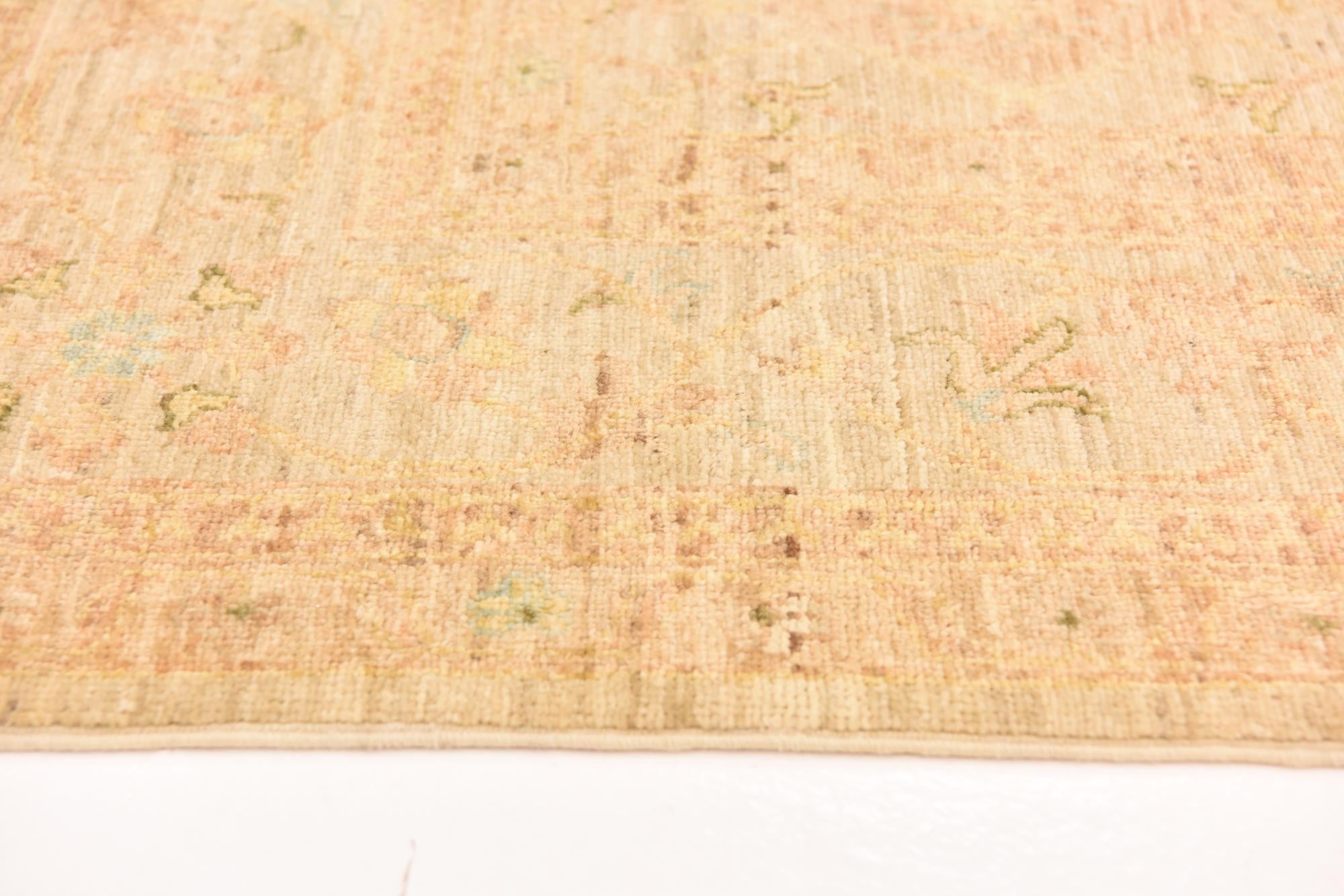 5' 7 x 7' 10 Hand Knotted Peshawar Ziegler Rug