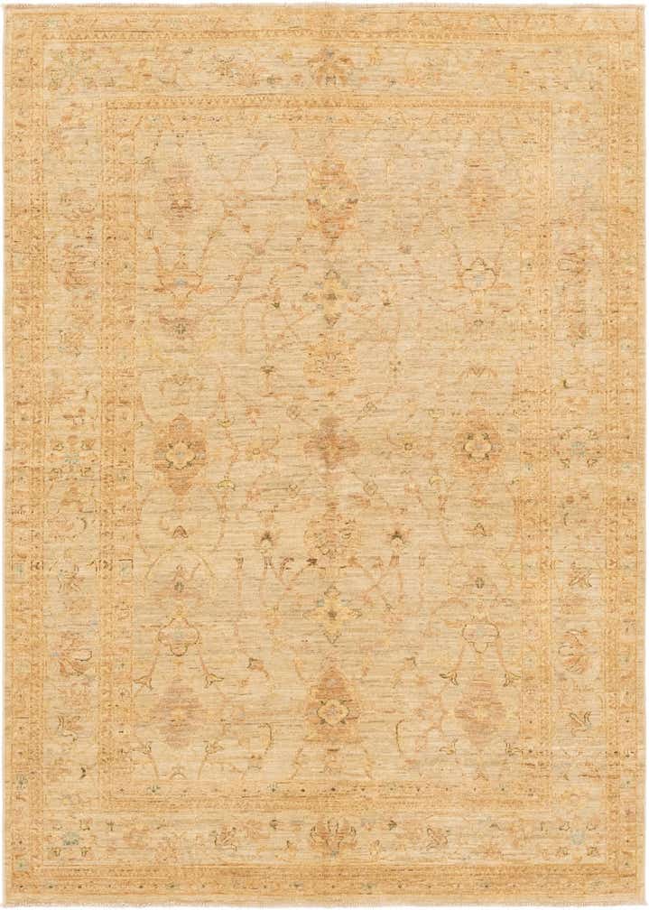 5' 7 x 7' 10 Hand Knotted Peshawar Ziegler Rug